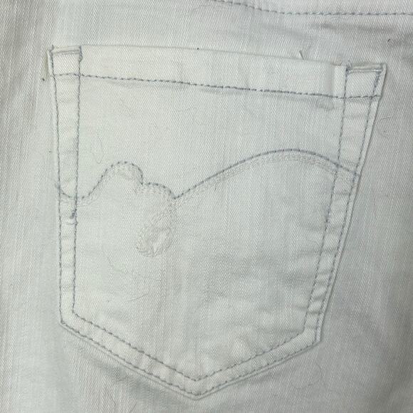 Bandolino Women’s 10 White Denim Cropped Pants Jeans Summer Spring - Picture 4 of 5